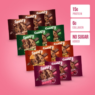 Печенье Sporty COLLAGEN Protein cookie 40г