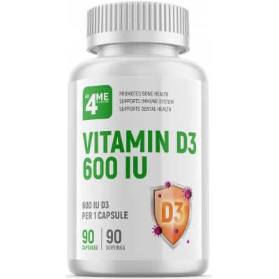 Витамины 4ME Nutrition Vitamin D3 600 UI 90 капсул