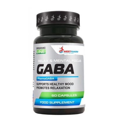 Антиоксидант WestPharm Gaba 200 мг 60 капсул