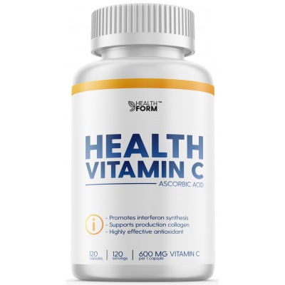 Витамины Health Form Vitamin C 600 мг 120 капсул