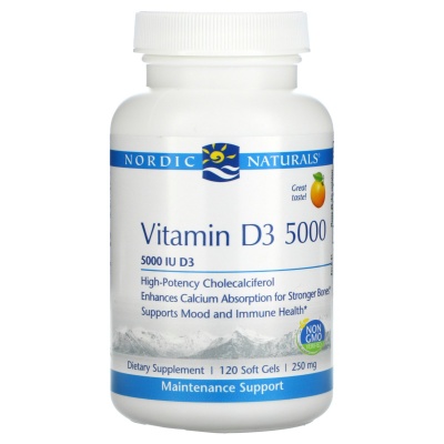 Витамины Nordic Naturals D3 5000 IU 120 капсул