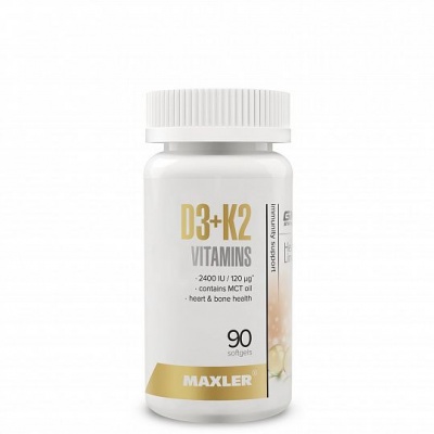Витамины Maxler Vitamin D3 + K2 90 капсул