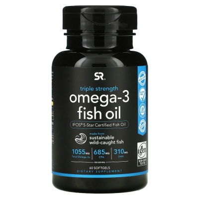 Антиоксидант Sports Research omega-3 1055 мг 60 капсул