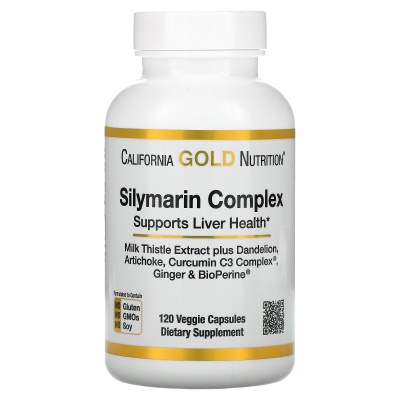 Антиоксидант California Gold Nutrition Silymarin Complex 300 мг 120 капсул