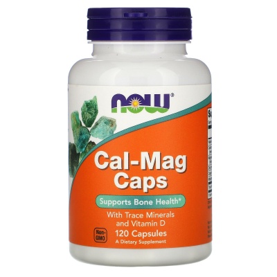 Витамины NOW Calcium-Magnesium + D 120 120 капсул