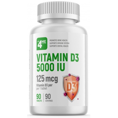 Витамины 4Me Nutrition Vitamin D3 5000 IU 90 таблеток