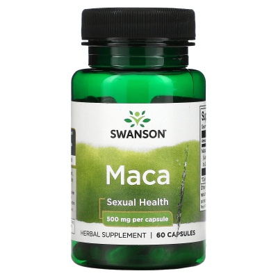 Тестобустер Swanson Passion Maca 500 мг 60 капсул