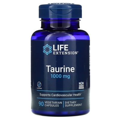 Аминокислота Life Extension Taurine 1000 мг 90 капсул
