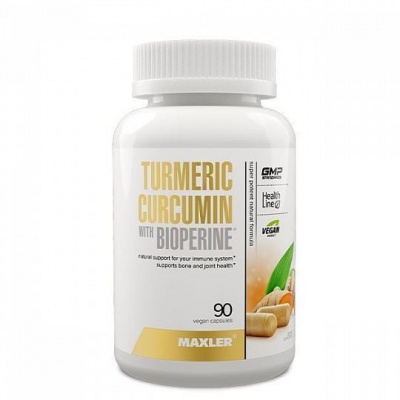 Антиоксидант Maxler Curcumin Turmeric with Bioperine 90 капсул