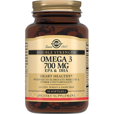 Антиоксидант Solgar Double Strength Omega-3 700 мг 30 капсул