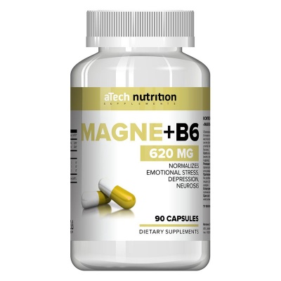 Витамины aTech nutrition MAGNE+B6 90 капсул