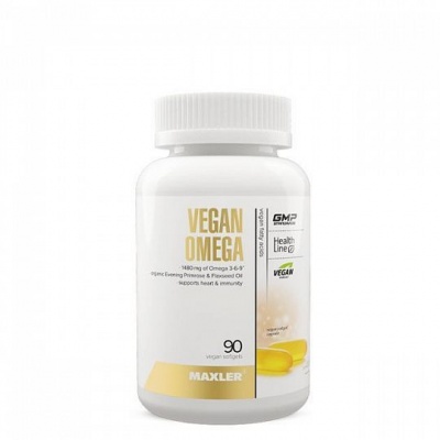 Антиоксидант Maxler Omega 3-6-9 Vegan 90 капсул