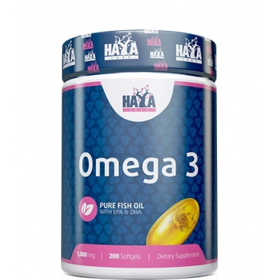 Антиоксидант Haya Labs Omega 3  1000 мг 200 капсул