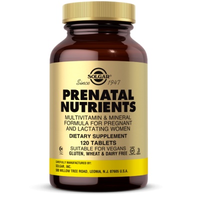Витамины Solgar Prenatal Nutrients 120 таблеток