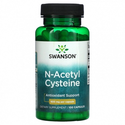Антиоксидант Swanson N-Acetyl Cysteine 600 мг 100 капсул