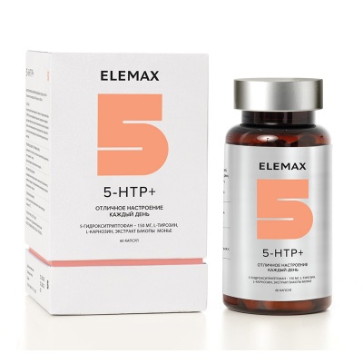 Антиоксидант Elemax 5-HTP+ 350 mg 60 капсул