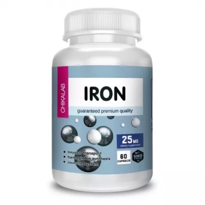 Витамины CHIKALAB Iron Бисглицинат железа 60 капсул
