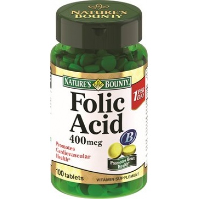 Фолиевая кислота Nature's Bounty 400 мкг 100 таблеток