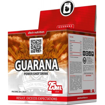 Энергетик aTech Nutrition Guarana Power Shot Drink 20 мл