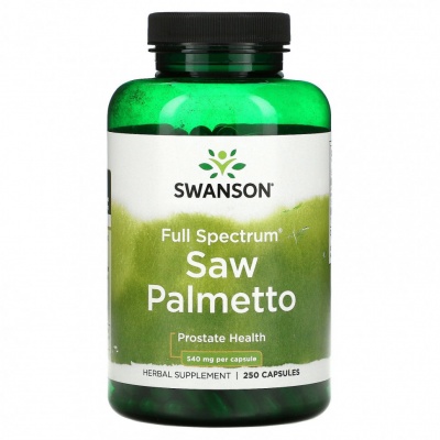 Тестобустер Swanson Full Spectrum Saw Palmetto Prostate  540 мг 100 капсул