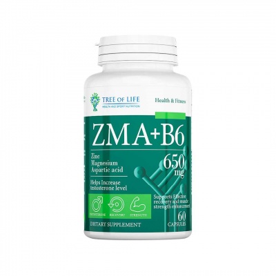 Тестобустер Tree of life ZMA+B6 60 капсул