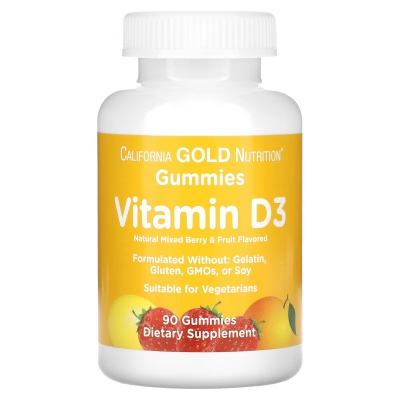 Витамины California Gold Nutrition GUMMIES Vitamin D3 90 таблеток
