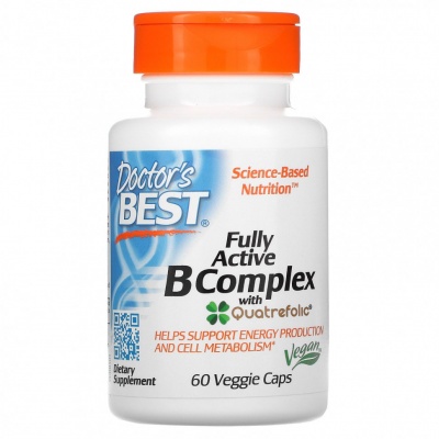 Витамины Doctor's Best Fully Active B Complex 60 капсул