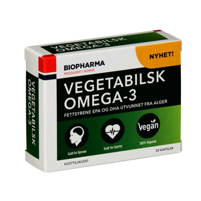 Антиоксидант Biopharma Vegetabilsk Omega-3 30 капсул