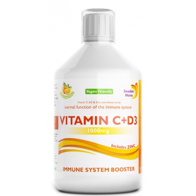 Витамины Swedish Nutra Vitamin C + D3 1000 мг 500 мл