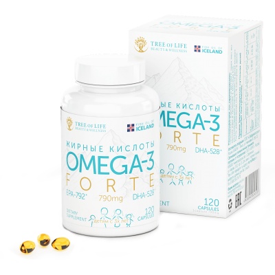 Антиоксидант Life Omega 3 Forte 120 капсул