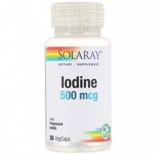 Витамины Solaray Iodine 50 мг 30 капсул