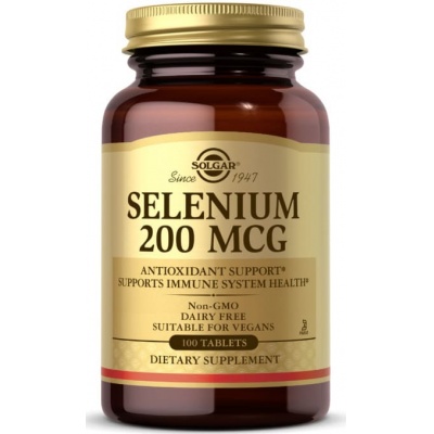 Витамины Solgar Selenium 200 мкг 100 таблеток