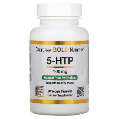Антиоксидант California Gold Nutrition 5-HTP 100 мг 90 капсул