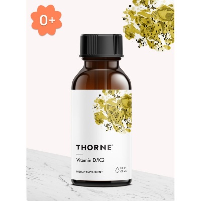 Витамины Thorne Research Vitamin D + K2 30 мл