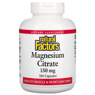 Витамины Natural Factors Magnesium citrate 150 мг 180 капсул