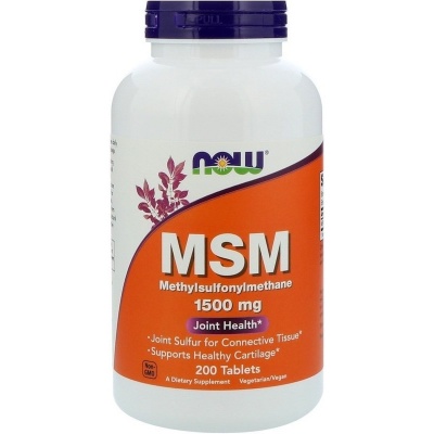 Хондропротектор NOW MSM 1500 мг 200 таблеток