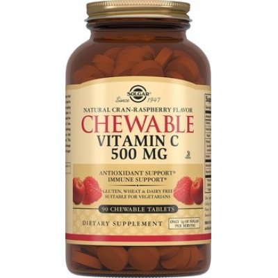 Витамины Solgar Vitamin C Chewable 500 мг 90 таблеток