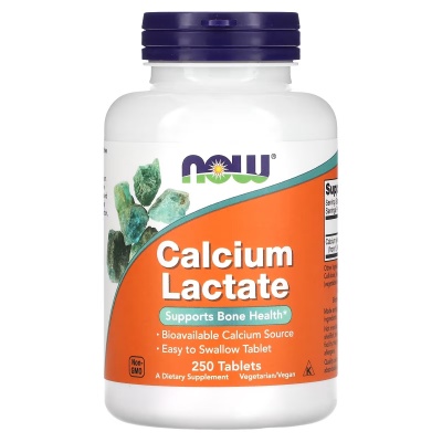 Витамины NOW Calcium Lactate 250 таблеток