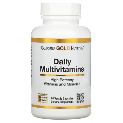Витамины California Gold Nutrition Daily Multivitamins 60 капсул
