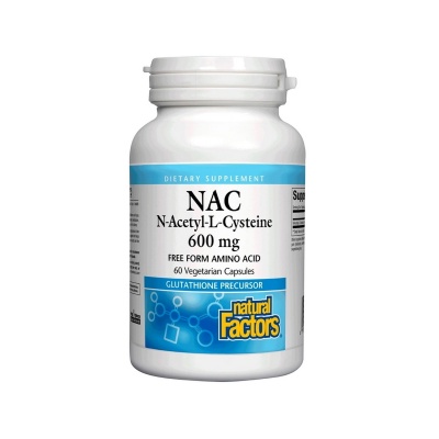 Специальный препарат Natural Factors NAC 600 мг 60 капсул