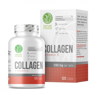Коллаген Nature Foods Collagen+Vitamin C 120 капсул