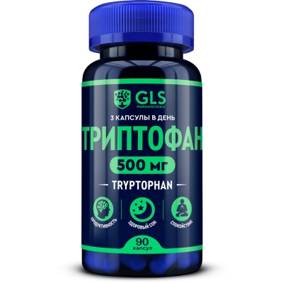 Аминокислота GLS Pharmaceuticals Tryptophan  250 мг 90 капсул