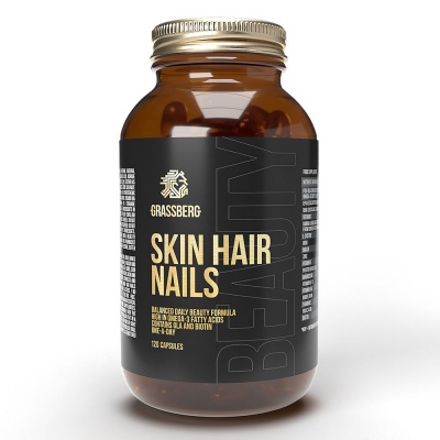 Витамины Grassberg Skin Hair Nails 120 капсул