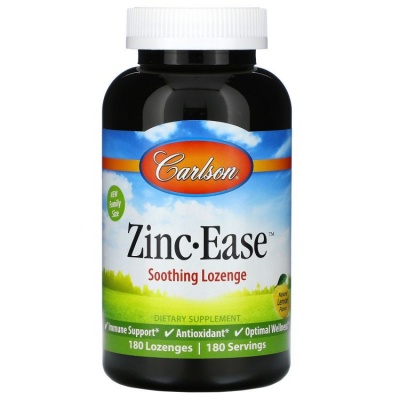 Витамины Carlson Labs Zinc Ease 180 пастилок