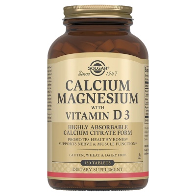 Витамины Solgar Calcium Magnesium With Vitamin D3 150 таблеток