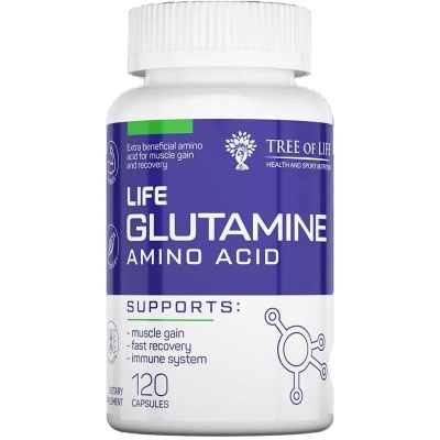 Глютамин Tree of life LIFE Glutamine 500 мг 120 капсул