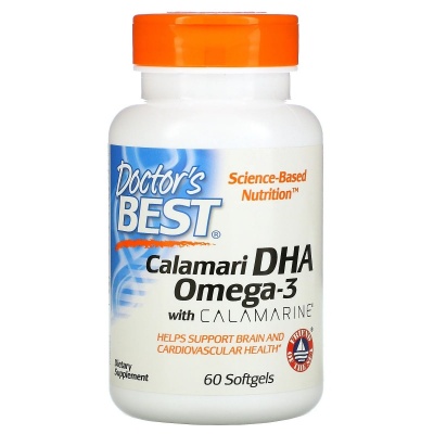 Антиоксидант Doctor's Best Calamari DHA Omega 3 60 капсул
