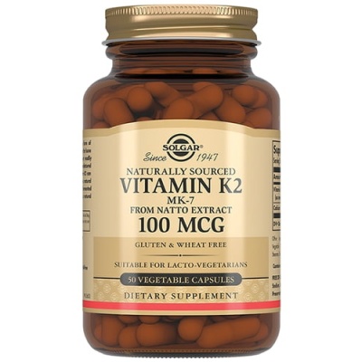 Витамины Solgar Vitamin K2 100 мкг 50 капсул