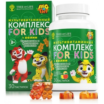 Витамины Tree of life мультивитаминный комплекс + Холин 30 капсул