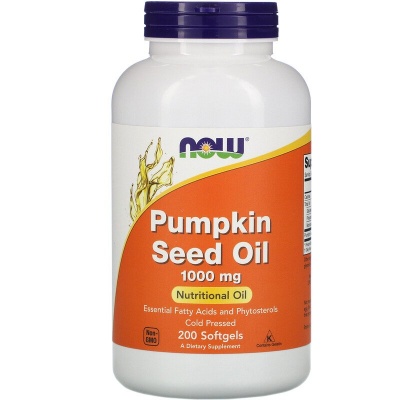 Антиоксидант NOW Pumpkin Seed Oil 200 капсул